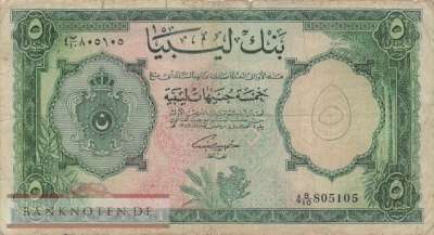 Libyen - 5  Pounds (#026_VG)