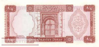 Libya - 1/4  Dinar (#033b_AU)