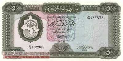 Libyen - 5  Dinars (#036b_UNC)