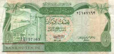 Libya - 1/2  Dinar (#043a_F)