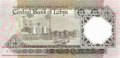 Libya - 1/4  Dinar (#052_UNC)