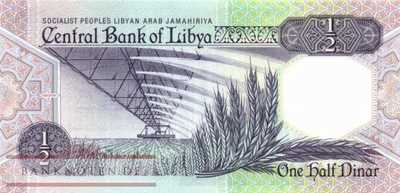 Libya - 1/2  Dinar (#053_UNC)