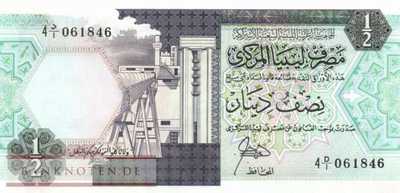 Libya - 1/2  Dinar (#053_UNC)