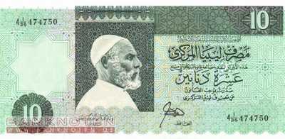 Libyen - 10  Dinars (#056_UNC)