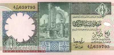 Libyen - 1/4  Dinar (#057c_UNC)