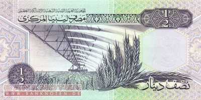 Libyen - 1/2  Dinar (#058b_UNC)