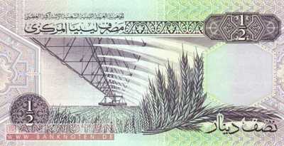 Libya - 1/2  Dinar (#058c_UNC)