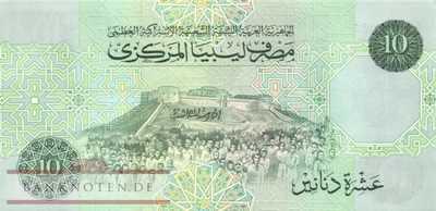 Libya - 10  Dinar (#061b_UNC)