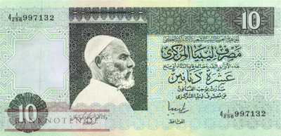 Libya - 10  Dinar (#061b_UNC)