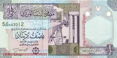 Libya - 1/2  Dinar (#063_UNC)