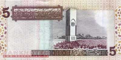 Libyen - 5  Dinars (#069a_UNC)