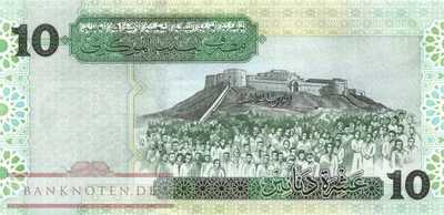 Libya - 10  Dinars (#070a_UNC)