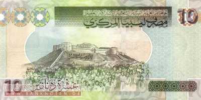 Libya - 10  Dinars (#073_UNC)