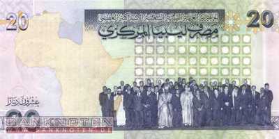 Libyen - 20  Dinars (#074_UNC)