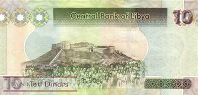 Libyen - 10  Dinars (#078_UNC)