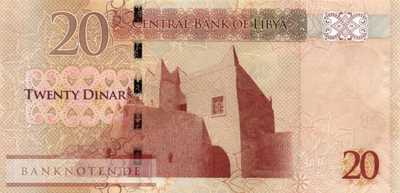 Libyen - 20  Dinars (#079_UNC)