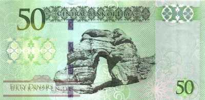 Libya - 50  Dinars (#080_UNC)