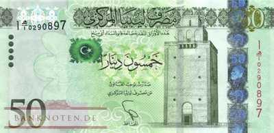Libyen - 50  Dinars (#080_UNC)