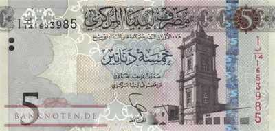 Libya - 5  Dinars (#081_UNC)