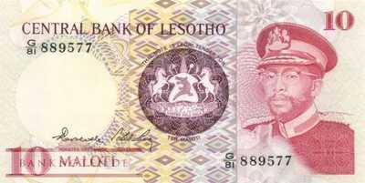 Lesotho - 10  Maloti (#006b_UNC)