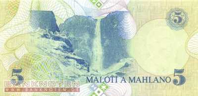 Lesotho - 5  Maloti (#010a_UNC)