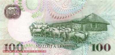 Lesotho - 100  Maloti (#019e_UNC)