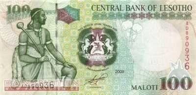 Lesotho - 100  Maloti (#019e_UNC)