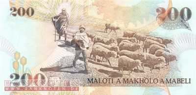 Lesotho - 200  Maloti (#020b_UNC)