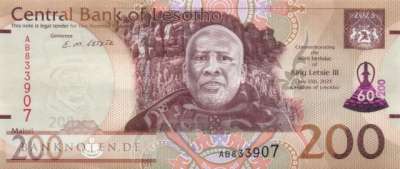 Lesotho - 200  Maloti (#031a_UNC)