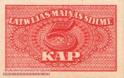 Latvia - 5  Kapeikas (#009a_UNC)