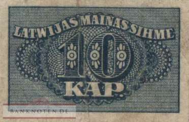 Lettland - 10  Kapeikas (#010a_F)