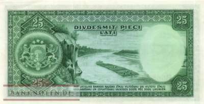 Lettland - 25  Latu (#021a_XF)