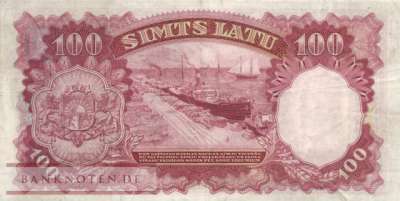 Latvia - 100  Latu (#022a_VF)