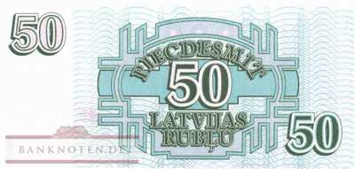 Lettland - 50  Rublis (#040_UNC)