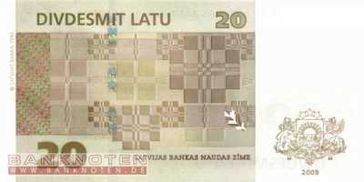 Lettland - 20  Latu (#055b_UNC)