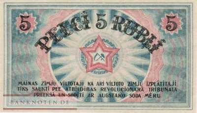 Latvia - 5  Rublis (#R003a_UNC)