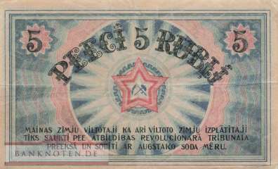 Lettland - 5  Rublis (#R003a_VF)