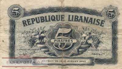 Lebanon - 5  Piastres (#034_F)