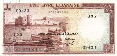 Lebanon - 1  Livre (#055b-64_AU)