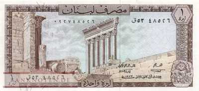 Libanon - 1  Livre (#061b-72_UNC)