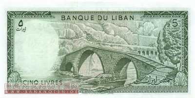 Libanon - 5  Livres (#062d_UNC)