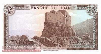 Lebanon - 25  Livres (#064c_UNC)
