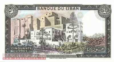 Lebanon - 50  Livres (#065c-85_UNC)