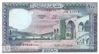 Libanon - 100  Livres (#066c-83_UNC)