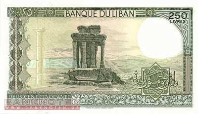 Lebanon - 250  Livres (#067d_UNC)