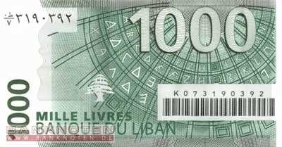 Lebanon - 1.000  Livres (#084a_UNC)