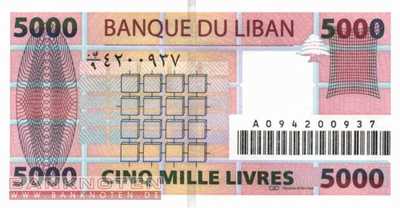 Lebanon - 5.000  Livres (#085b_UNC)