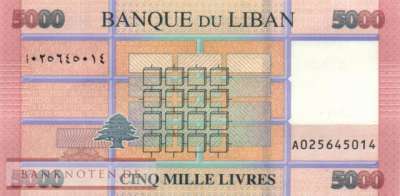 Lebanon - 5.000  Livres (#091c_UNC)
