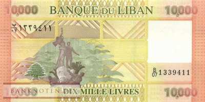 Lebanon - 10.000  Livres (#092b_UNC)
