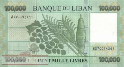 Lebanon - 100.000  Livres (#095c_UNC)